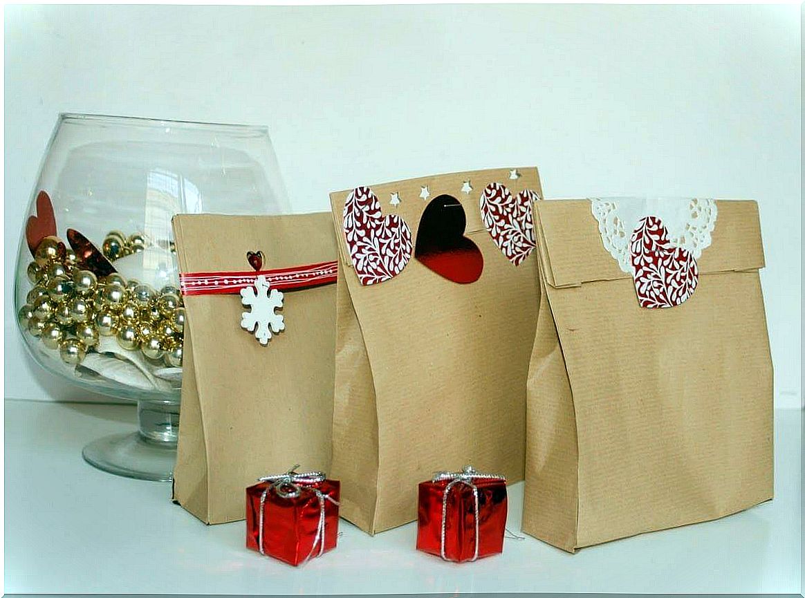 Christmas gift bags and boxes