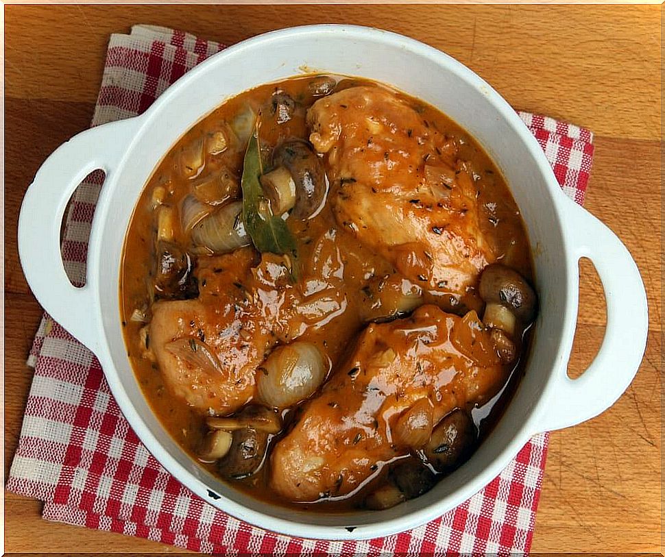 Stewed chicken