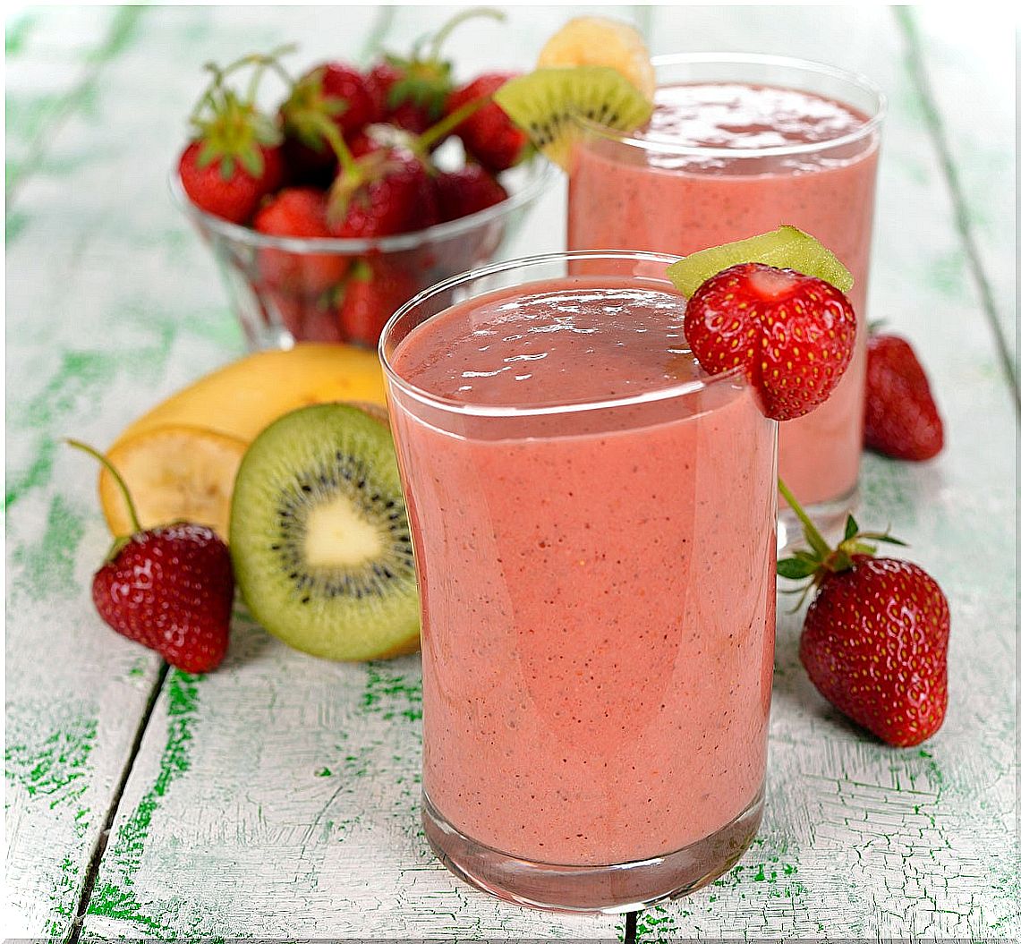 strawberry kiwi smoothie