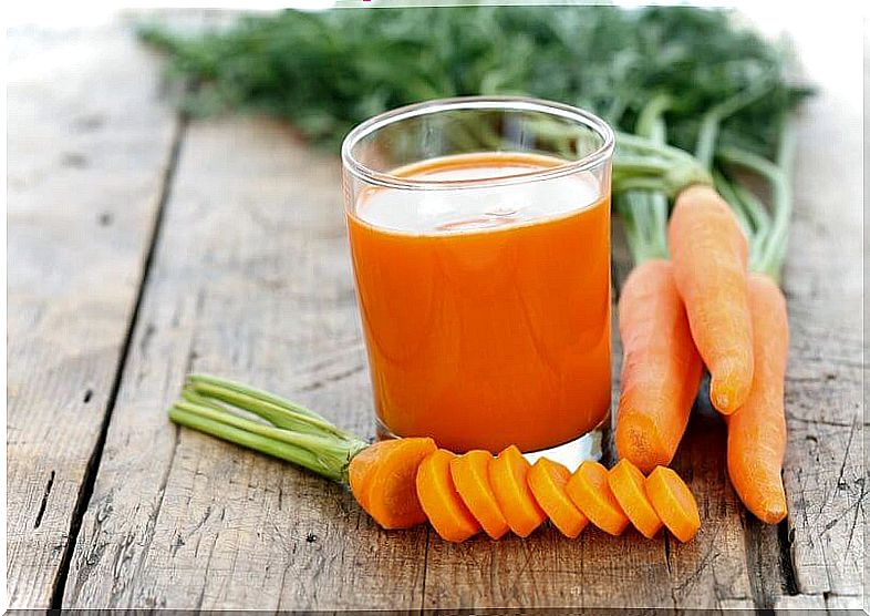 Fat burning shakes can be carrot and apple