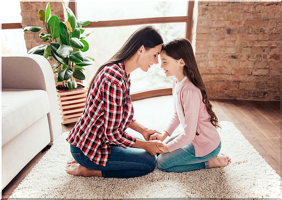 Connection between mother and daughter.