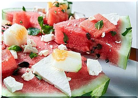 Watermelon salad